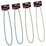 Dress-Up Metallic Bead Necklace, Assorted